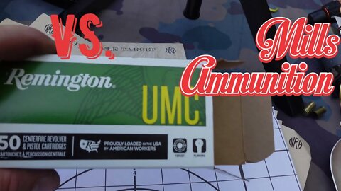 Remington UMC 9mm 115gr VS. Mills Ammunition 9mm 115gr