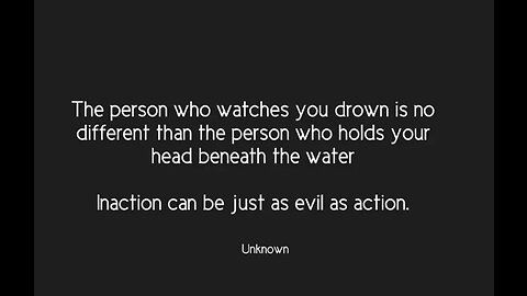 Inaction Can Be Just As EVIL as Action