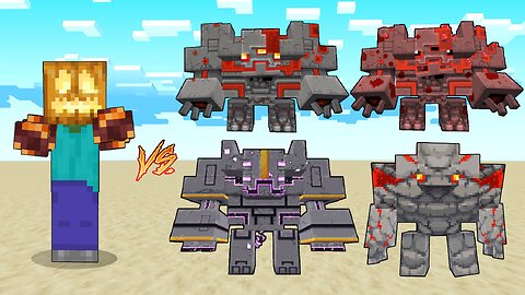 ZOMBIN Vs Obsidian MONSTROSITY, Redstone MONSTROSITY, Mooshroom MONSTROSITY, Redstone GOLEM