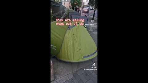 Dublin, Ireland - Same tents, same idiots. Noting raising your suspicions yet? Like who's behind it?