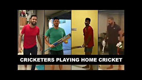 Playing Home Cricket ft. Shikhar Dhawan, Steve Smith, Hardik Pandya, Rashid Khan Cricketers.