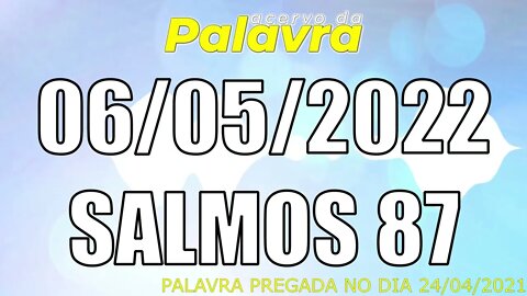 PALAVRA CCB SALMOS 87 - SEXTA 06/05/2022 - CULTO ONLINE