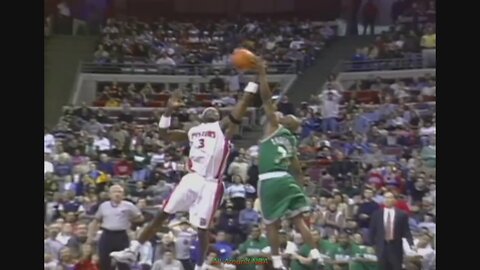 Ben Wallace 13 Pts 28 Rebounds 6 Blk Vs. Celtics, 2001-02.