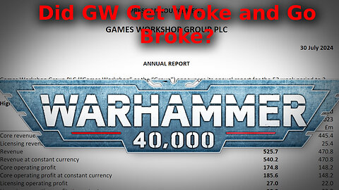 Did Games Workshop Go Woke and Get Broke? What they have to say about DEI...