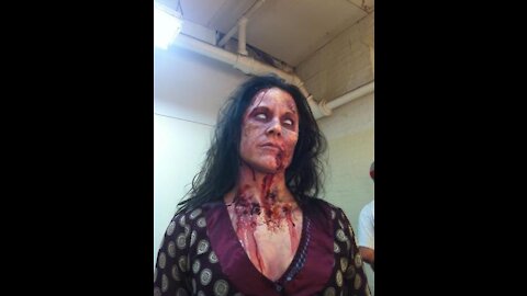 Anna Mercedes Morris - The Walking Dead a Clip of Stunts for scene