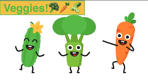 Veggies Cartoon - Learning Vegetables Cartoon - Funny Kids Cartoon - Learning Children Cartoon