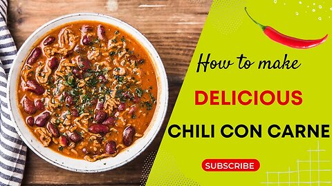 Spice Up Your Taste Buds with Our Irresistible Chili Con Carne Recipe! #cooking #yofoodies