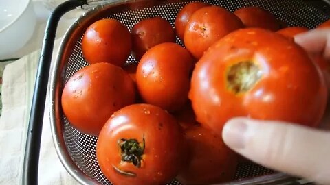 Tomatoes Water-Bath Canned in Water