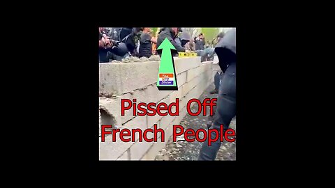 French Protestors Build Walls To Block Roads 🟠⚪🟣 NPC Crime