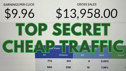 Top Secret Cheap Traffic