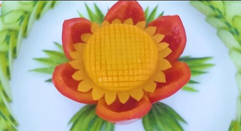 Amazing Vegetable Flower Decoration as Beautiful Garnishing Ideas #shorts