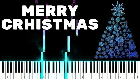 We wish you a Merry Christmas - Easy Piano Tutorial