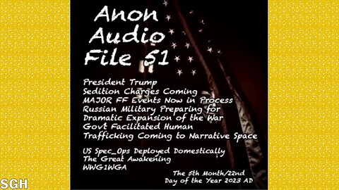 SG Anon Situation Update #51: Trump Conspiracy Charges Coming | WWIII Going Public