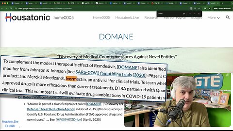 DOMANE from US State Department / DoD DTRA - Picked Remdesivir AND Ivermectin in Jan 2020 for CV19!