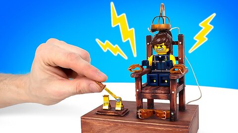 Building Tiny Electric Chair Out Of WOOD AND LIGHTER