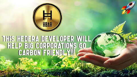 This Hedera Developer Will Help BIG CORPORATIONS Go Carbon Friendly!!!