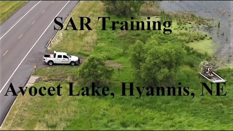 Search and Rescue Training, Avocet Lake, Hyannis, NE, Fly with Mike