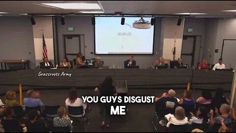 CRAZY Karen Goes Off On School Board And President Trump