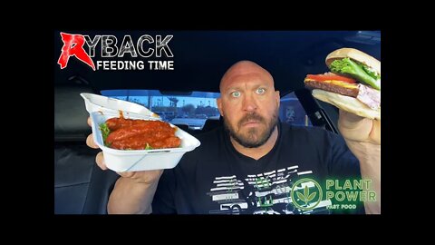 Ryback Feeding Time: Plant Power Buffalo Wings with Ranch and Classic Bacon Cheeseburger Mukbang