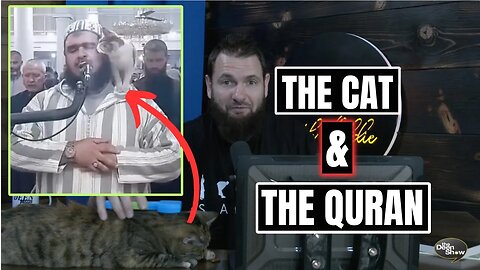 CAT JUMPS ON MUSLIM IMAM RECITING QURAN (THE REAL MIRACLE BEHIND THIS)