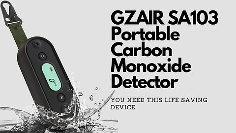 GZAIR SA103 Portable Carbon Monoxide Detector Unboxing & Review