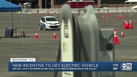 SRP offering $1K to customers who buy, lease electric vehicle