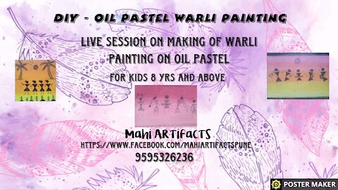 Live Session on Warli on Oil Pastel Drawing