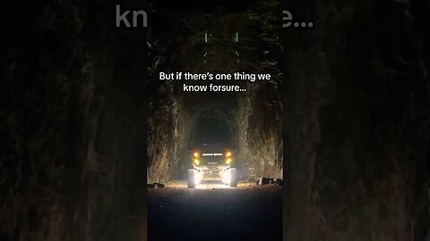 I drove my truck DEEP into this CREEPY tunnel … 👀😳 #shorts