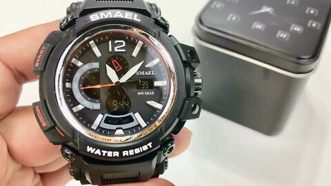 SMAEL Rugged Black Analog Military Time Watch Review