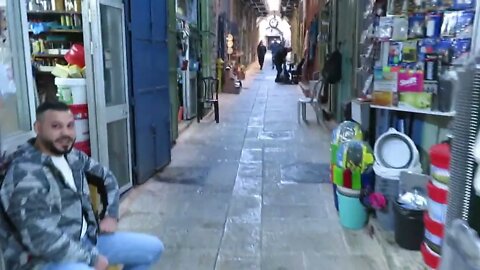 Walk with me as I go through the Old City shop area in Jerusalem to the Western Wall, Kotel. Steve