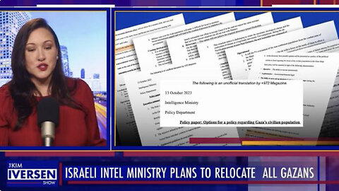 Israel Gaza War Leaked Document Exposes Israels Plan