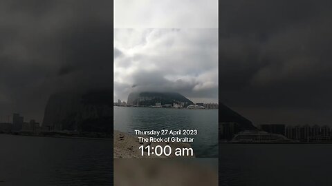 Time Lapse Clouds over Gibraltar #shorts