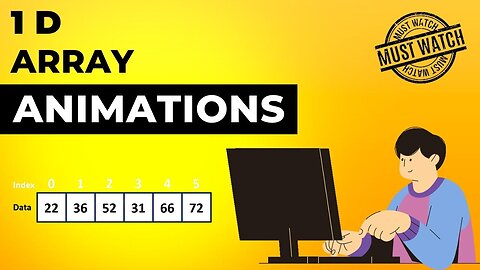 One Dimensional Array Animations | Data Structure | Visual How