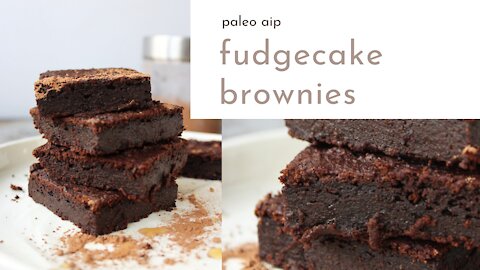 Paleo AIP Fudgecake Brownies Made Nut-Free & Coconut-Free