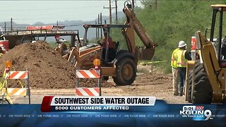 Water main break leaves 5000 homes dry