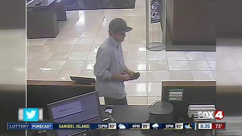 Deputies searching for suspect in Naples bank robbery