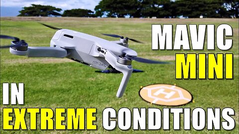 DJI MAVIC MINI Flight Test Review - EXTREME WINDS!.. Will it FLY AWAY? QUICKSHOTS Work?