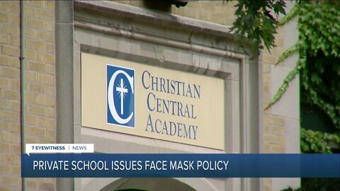 Private school giving teacher discretion on face masks in classrooms