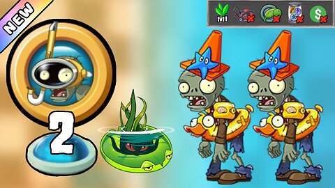 Plants vs Zombies 2 - Big Beach Brawl 2023 Level 2 [Plants Lvl 1 & No Premium] + DOWNLOAD