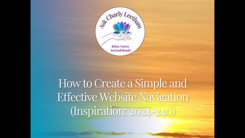 How to Create a Simple and Effective Website Navigation (2024/240)