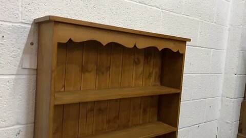 Small New Pine Bookcase With 2 Fixed Shelves (W4857A) @PinefindersCoUk