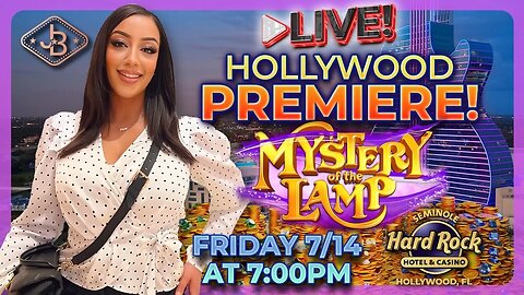 🔴 Live Premiere of *New* Mystery of the Lamp Slot Machine at The Hard Rock in Hollywood, FL