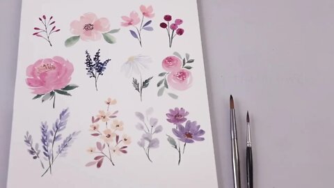 Every Watercolor Flower