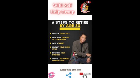 🔥6 steps to retire by age 30🔥#shorts🔥#viralshorts🔥#motivation🔥#wildselfhelpgroup🔥