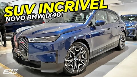 NOVO BMW IX xDRIVE 40 2022 É O MELHOR SUV DA BMW? ACABAMENTO DE CRISTAL E DESIGN FUTURISTA!