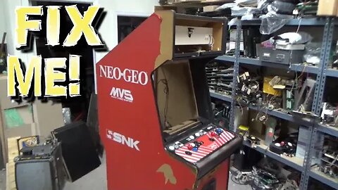 This NEO GEO MVS Cabinet Is Completely Destroyed! Someone Parted It Out, We're Parting It Back In!