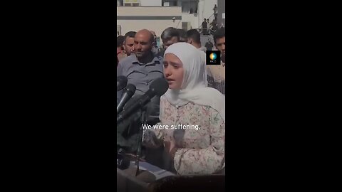 Palestinian child tearfully speaks on Arab countries’ lack of help amidst Israeli bombardment.