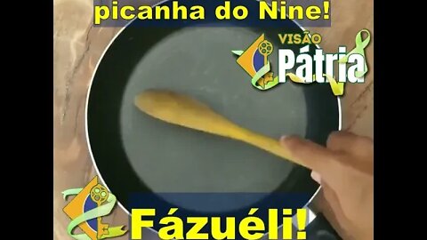 Petista preprando a picanha do Lula! Fázuéli! #fazol