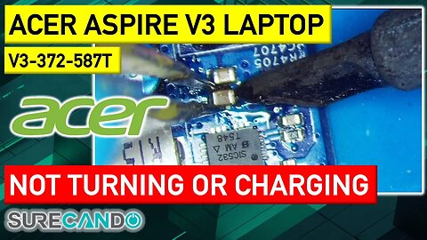 Revive Aspire V3-372-587T Ultrabook_ No Power or Charge_ Repair Now!