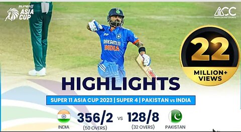 Super11 Asia Cup 2023 | Super 4 | Pakistan vs India | Full Match Highlights